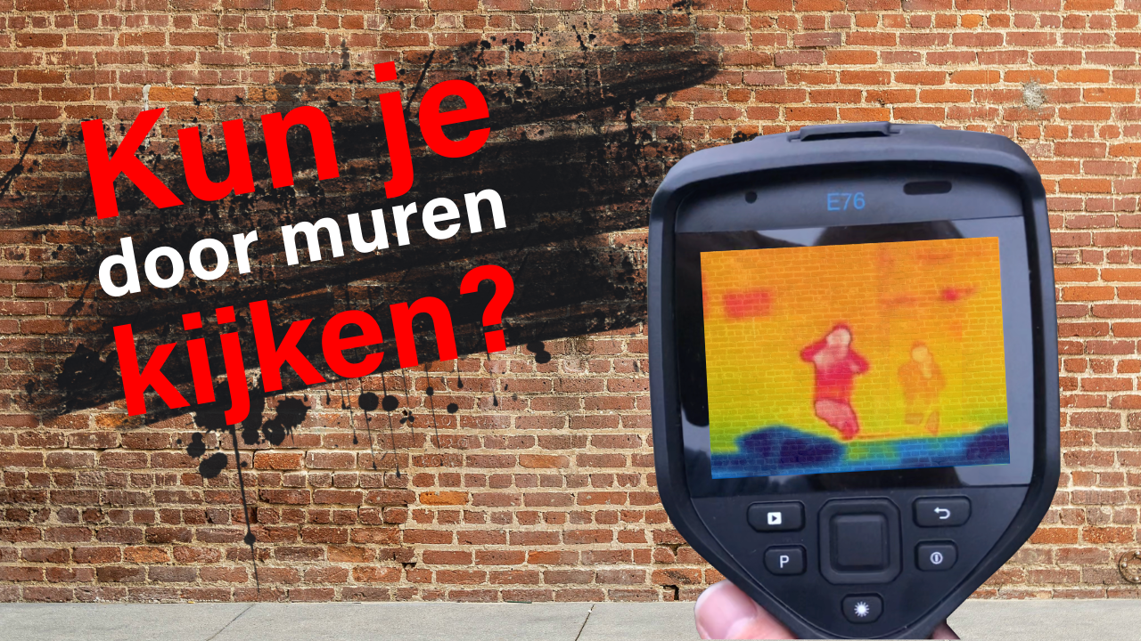 Kun je met een warmtebeeldcamera door muren kijken?